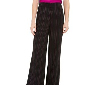 Bar III Women’s Sz 14 Black Stripped Pants NWT